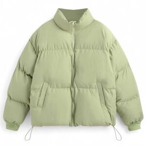 Cider Green Puffer Jacket